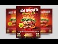 Create Burger Promotion Flyer | Photoshop Tutorials