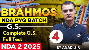 Complete GS Mock Test - 4 | NDA PYQs - GS For NDA 2 2025 | Learn With Sumit