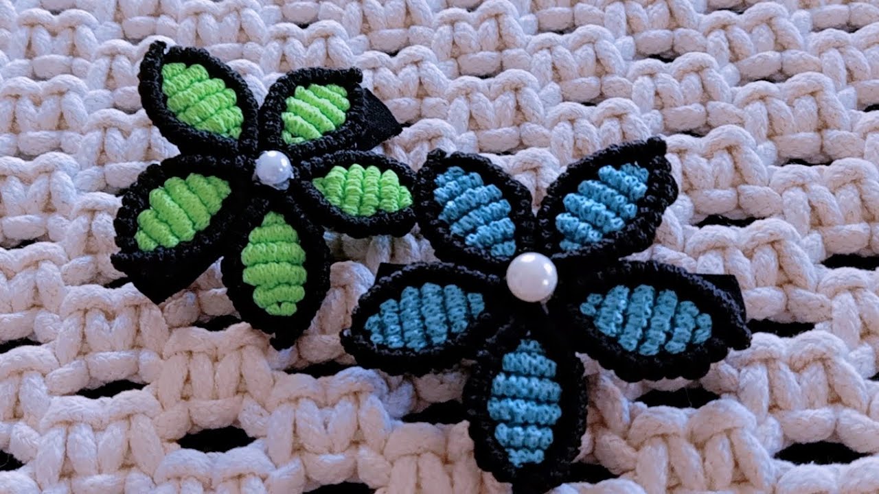 Diy: Macrame Flower tutorial - YouTube