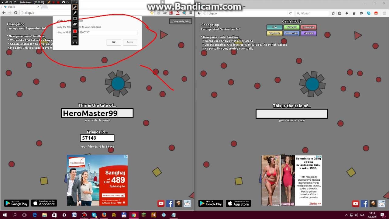 pripojiť kamaráta alebo viac