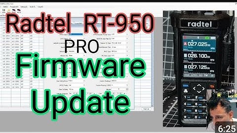 Radtell RT950 Pro Firmware Update v1.18 and CPS Software v1.05