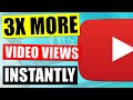 How To Instantly 3X Your Views On YouTube ...without Uploading Any New Videos