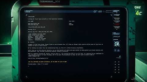 GTFO R3A1 TERMINAL AUDIO LOGS