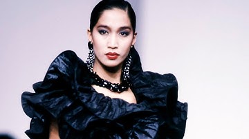 FIRST ASIAN SUPERMODEL ANNA BAYLE | 80s CATWALK