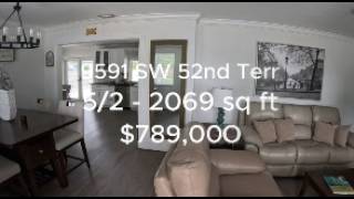 9591 SW 52 Ter, Miami FL 33165 | 5BR/2BA · 2,069 SF · $789,000 9591 SW 52 Ter, Miami FL 33165 | 5BR/2BA · 2,069 SF · $789,000