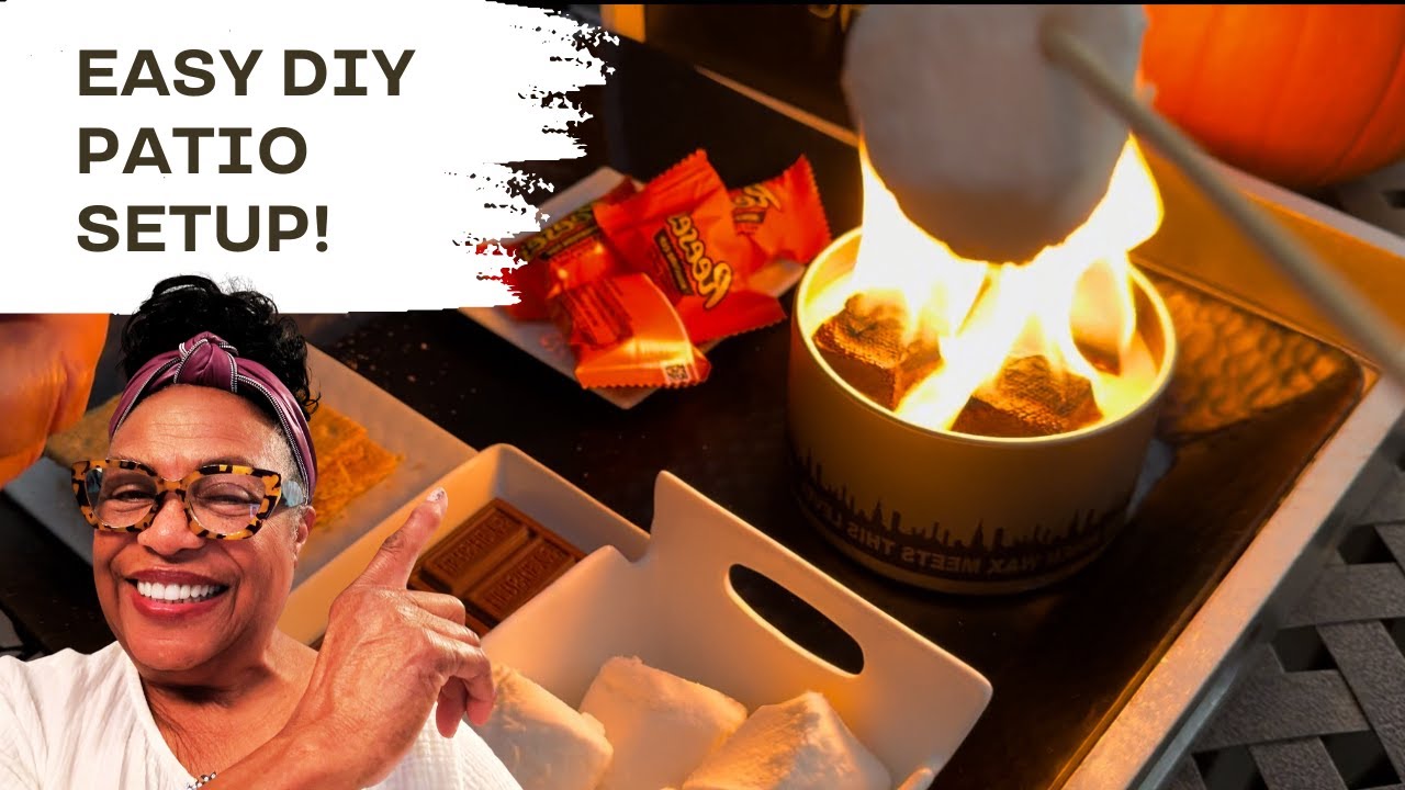 How to Create a Cozy Fall Hot Beverage & S’mores Station | Easy DIY Patio Setup | z9designs
