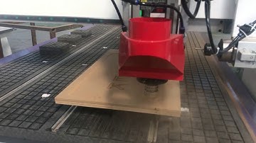 Acctek ATC CNC router with horizontal spindle for drilling