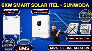 #SolarInstallation #iTEL #SunwodaLithium #6kVAHybrid #SolarSetup #BMS #LithiumBattery Energy2026