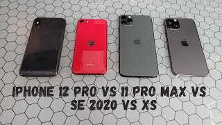 Apple iPhone 12 Pro vs 11 Pro Max vs SE 2020 vs XS