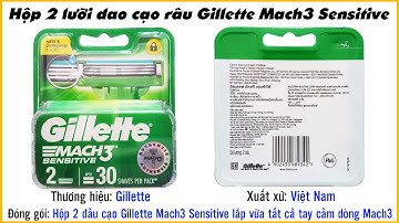 Hộp 2 lưỡi dao cạo râu Gillette mach3 sensitive