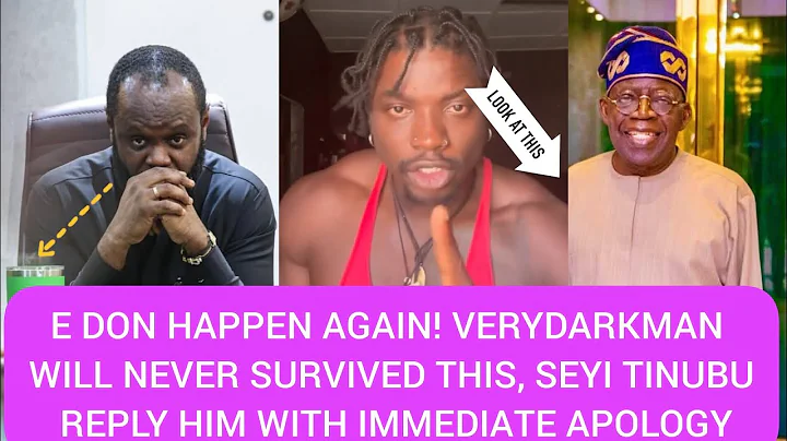 E DON HAPPEN AGAIN VERYDARKMAN WILL NEVER SURVIVED THIS SEYI TINUBU REPLY HIM WITH IMMEDIATE APOLOGY