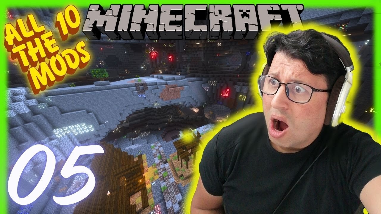 وجدنا المدينة القديمة بالصّدفة! 🔥 Minecraft All The Mods 10 #Ep 005 ...