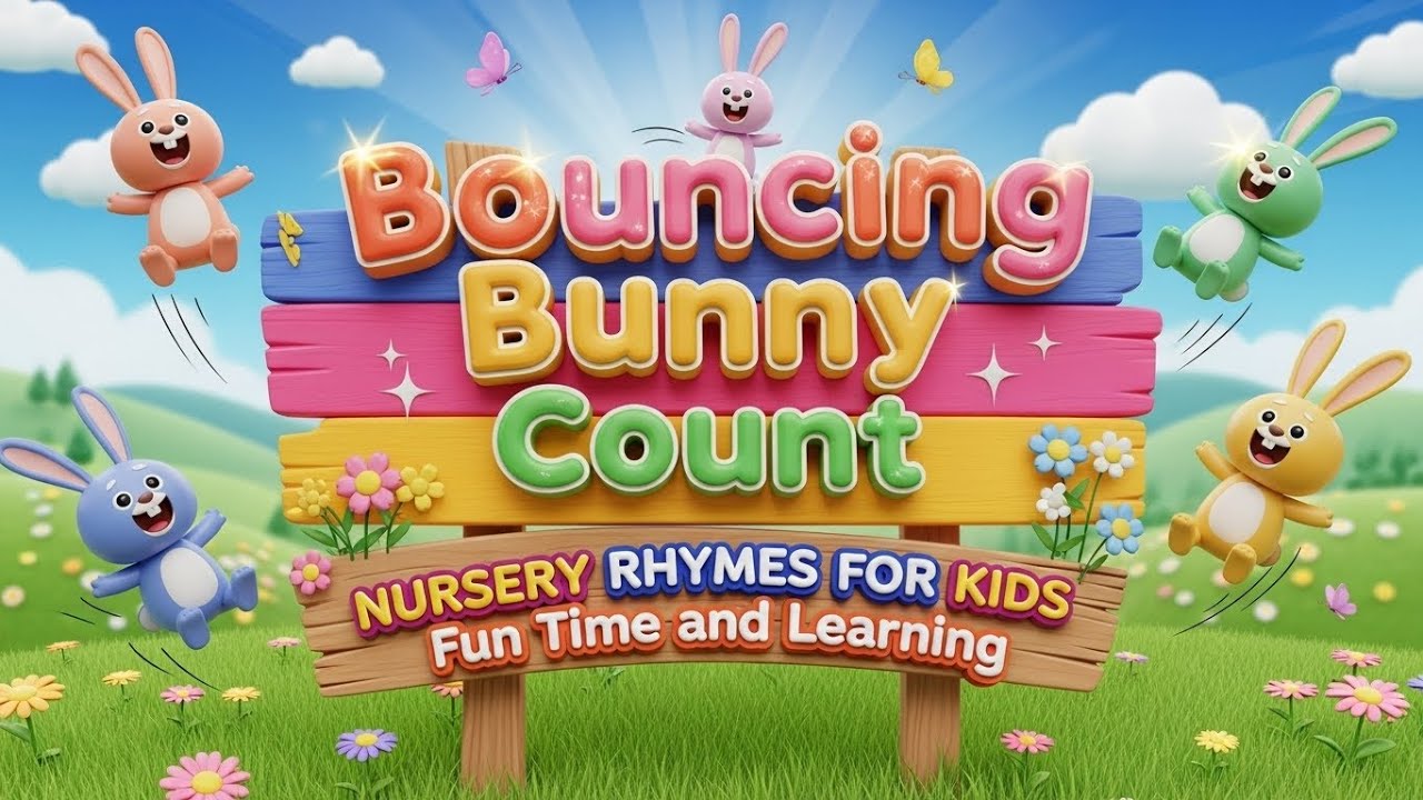 🐰✨ Считаем прыгающих зайчиков | Веселые детские песенки для детей 🎵🎉