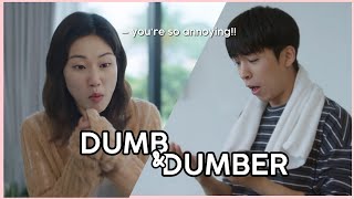 Su-yeon and Min-woo being a comedic duo (Extraordinary Attorney Woo)