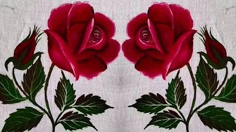 Learn How to Paint Rose on Clothes Like a Pro with this Easy Step-By-Step Course! @SalehaPainting