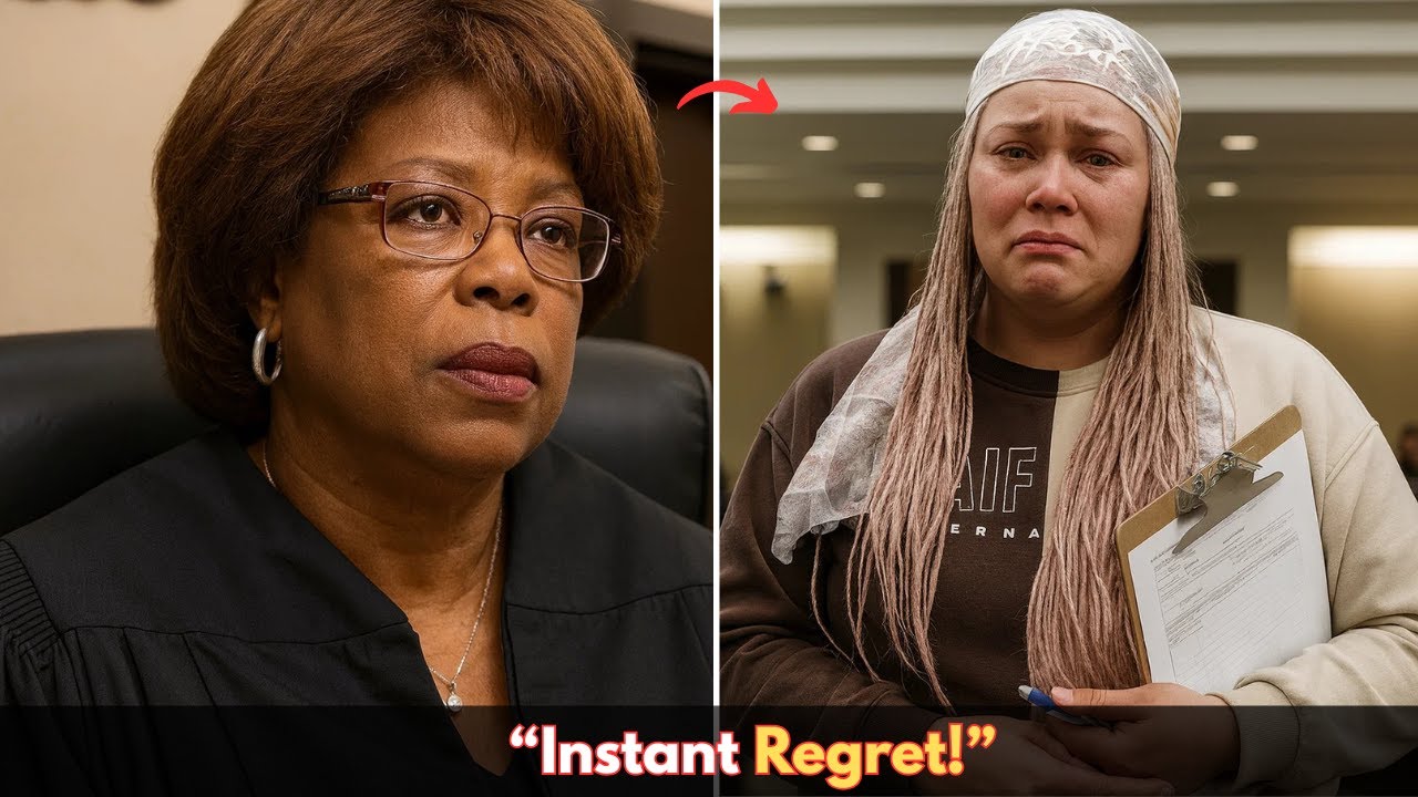 Она была воплощением дерзости… пока судья не обрушил на неё молоток (мгновенное сожаление).