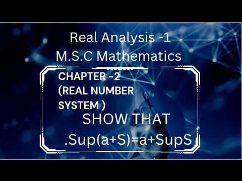 Sup(a+S)=a+Sup(S)|Theorem of Supremum