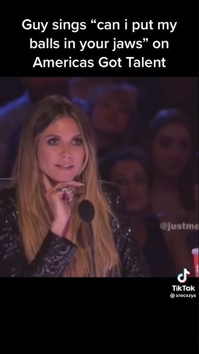 Guy Sings Can I Put My Balls guy sings Can I put my balls in your jaw on americas got talent - YouTube