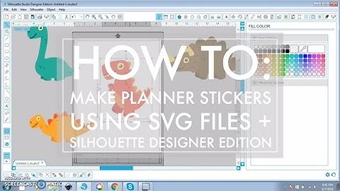 How to Create Stickers from SVG & Vector Images using Silhouette Studio Designer Edition - 516vlogs