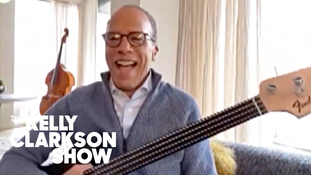 Lester Holt Plays The Blues On His Bass For Kelly Clarkson