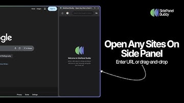 SidePanel Buddy browser extension - Open Any Sites in Chrome Side Panel