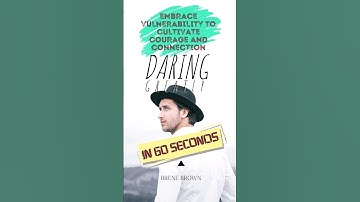 Daring Greatly in 60 Seconds #shorts #daringgreatly #brenebrown #booksummary