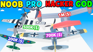 Plane Evolution in NOOB vs PRO vs HACKER vs GOD