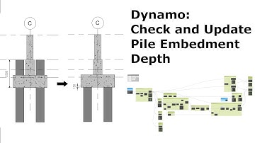Dynamo: Check and Update Pile Embedment Depth
