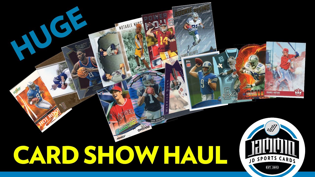 Huge Sports Card Show Haul YouTube