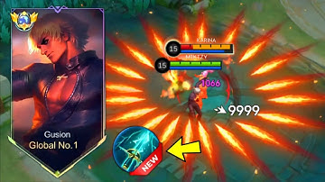 BEST GUSION BUILD TO ALWAYS DOMINATE EARLY TO LATE GAME!🔥 (Must Try!😱) - Mobile Legends