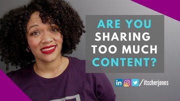 How much content should I share on LinkedIn? #JustAskCher