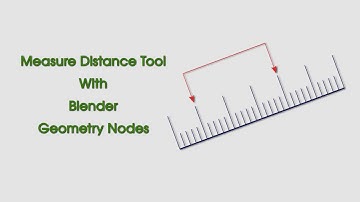 Measure Distance Tool with Blender Geometry Nodes | Free Download On Github