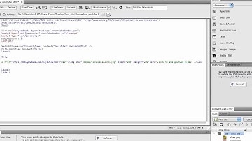 Dreamweaver Tutorial - Insert YouTube Into Shadowbox Part 2