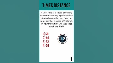 SSC CGL Time and Distance Tricks | Police & Thief Problem Explained
