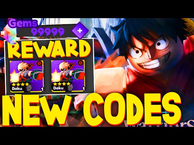 ALL NEW *FREE GEMS* UPDATE CODES in ANIME WARRIORS CODES! (Roblox