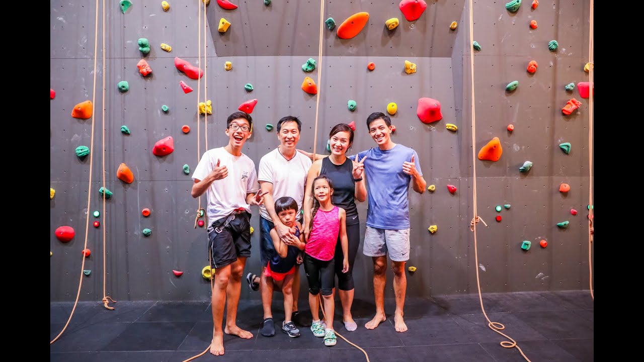 Rock climbing for kids in Singapore Verticlimb Singapore YouTube