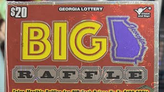 FULL BOOK BRAND NEW $20 BIG GEORGIA RAFFLE LOTTERY TICKETS