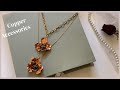 Copper Necklace , Diy Resin , How to make hammered copper necklace