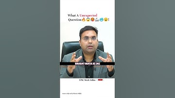 What A Unexpected Question 🥶😱🥵 |Upsc Interview 🔥✅ #upsc #ias #shorts