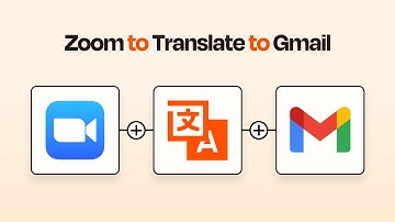 Easily connect Zoom to Zapier Translate to Gmail with this Zapier integration tutorial!