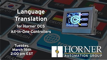 Language Translation for Horner OCS All-in-one Controllers