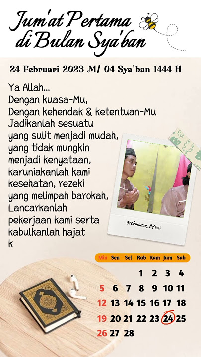 jum'at pertama di bulan sya'ban