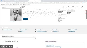 Using Gale in Context: Biography