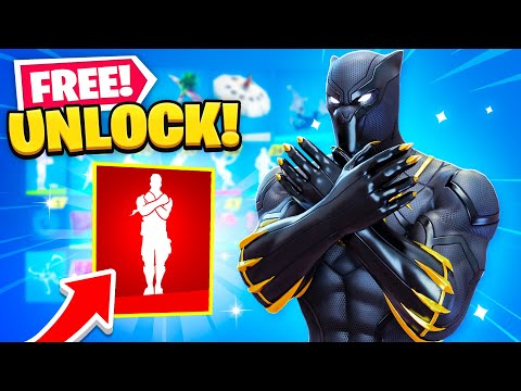 *NEW* FREE BLACK PANTHER unlocks in Fortnite! (MARVEL SKINS)