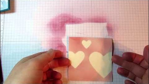 Masked Spritzing Technique Tutorial with Stampin