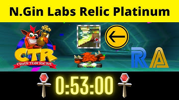 CTR - Crash Team Racing (PS1) (Retro Achievements) - N. Gin Labs Relic Platinum (08/08/21)