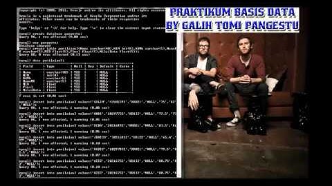 Tugas PSBD(DCL,DDL,DML) Tutorial video