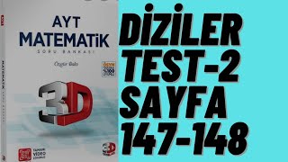 3D Ayt Matemati̇k Çözümleri̇ Bölüm-8 Test-2Di̇zi̇ler