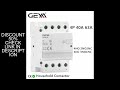 GEYA Din Rail AC Contactor 4P 63A 4NO 4NC 2NO2NC 3NO1NC House Use or For Charging Pile Contactor Goo