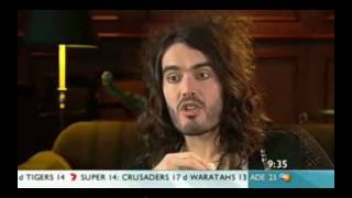 Russell Brand interview on Weekend Sunrise (full sexy interview)